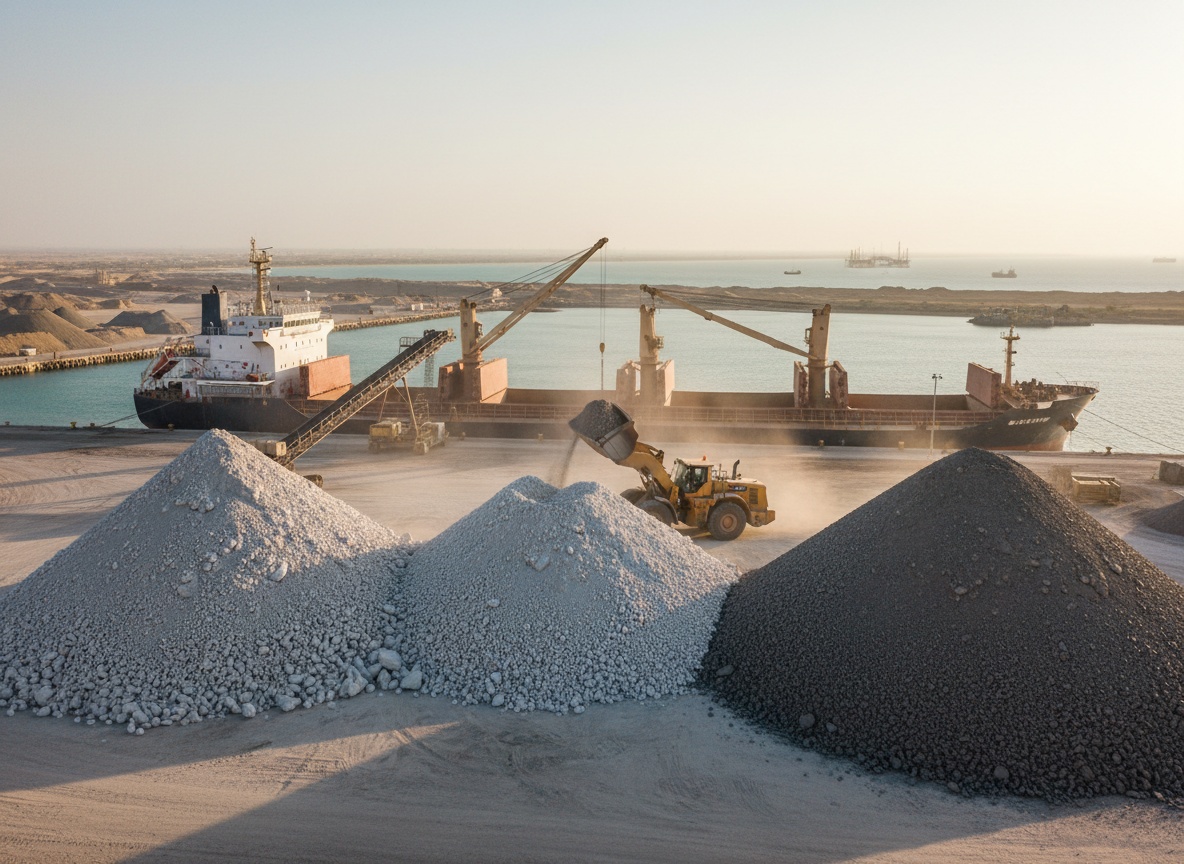 Limestone, Gypsum & Aggregates supply — sourcing, inspection and logistics
