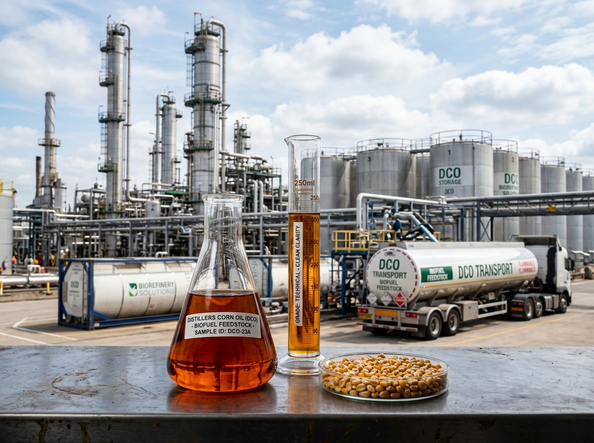 Distillers Corn Oil (DCO / Technical Corn Oil) — sourcing, inspection and logistics