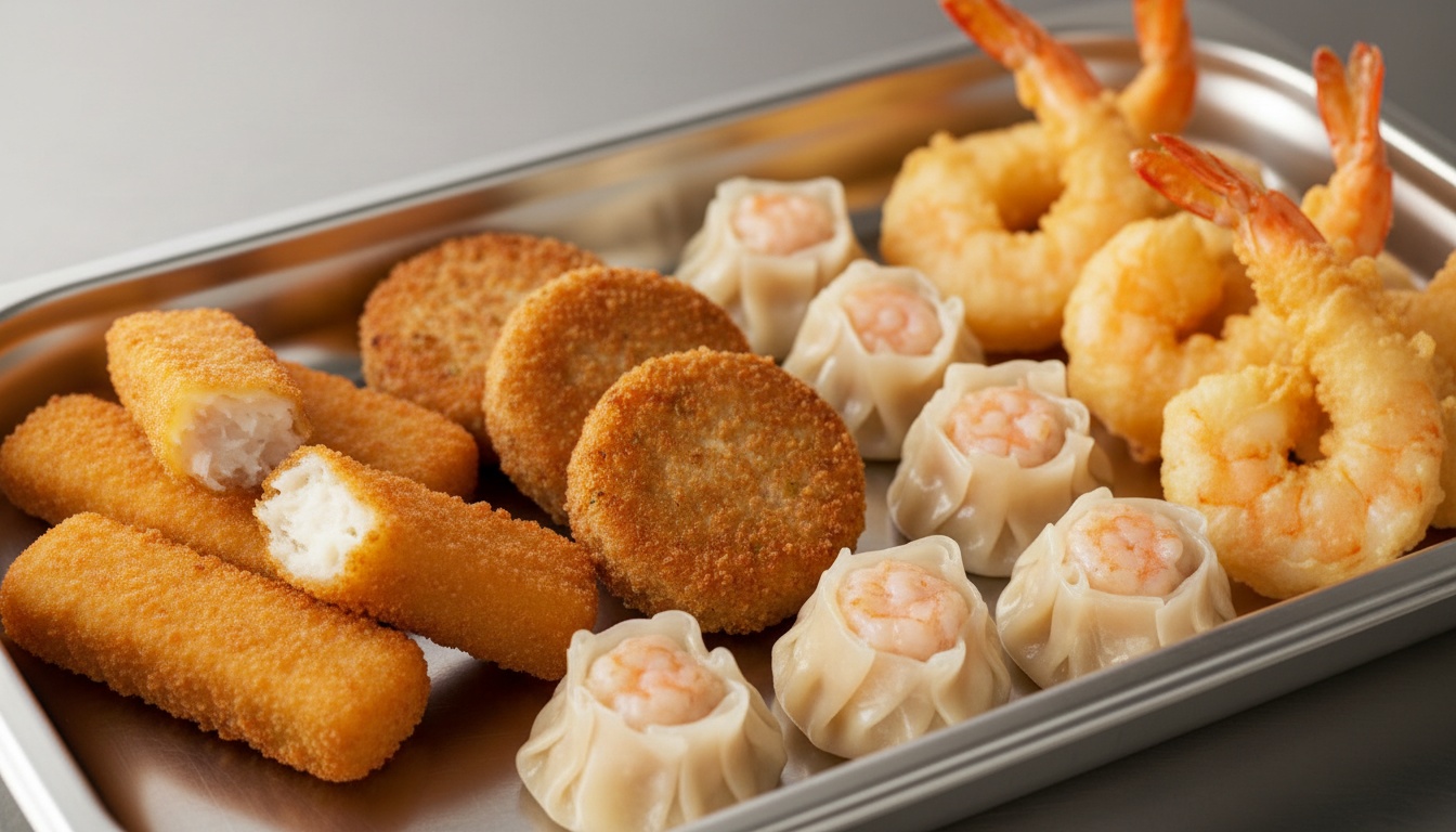 Frozen Fish & Shrimp Ready Meals (Breaded Fish Fingers, Fish Cakes, Shrimp Dumplings, Shrimp Tempura) — sourcing, inspection and logistics