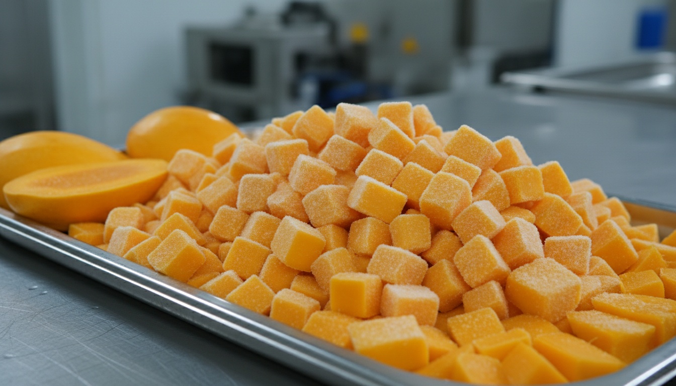 Frozen Mango (IQF Chunks, Dices, Slices & Halves: Kent, Keitt, Nam Dok Mai, Alphonso) — sourcing, inspection and logistics