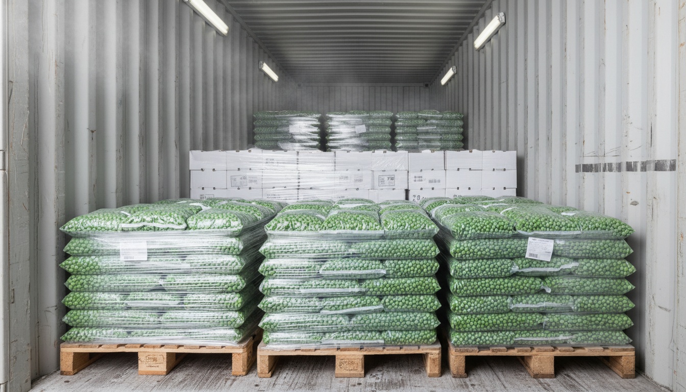 Frozen Green Peas (IQF, Graded by Sieve Size) — sourcing, inspection and logistics