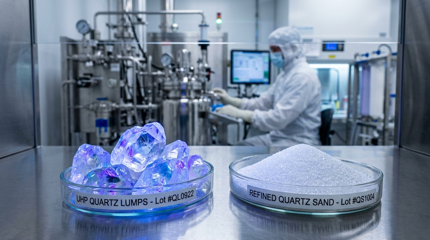 High-Purity Quartz (HPQ 4N8 / 5N & Crucible Sand) — sourcing, inspection and logistics