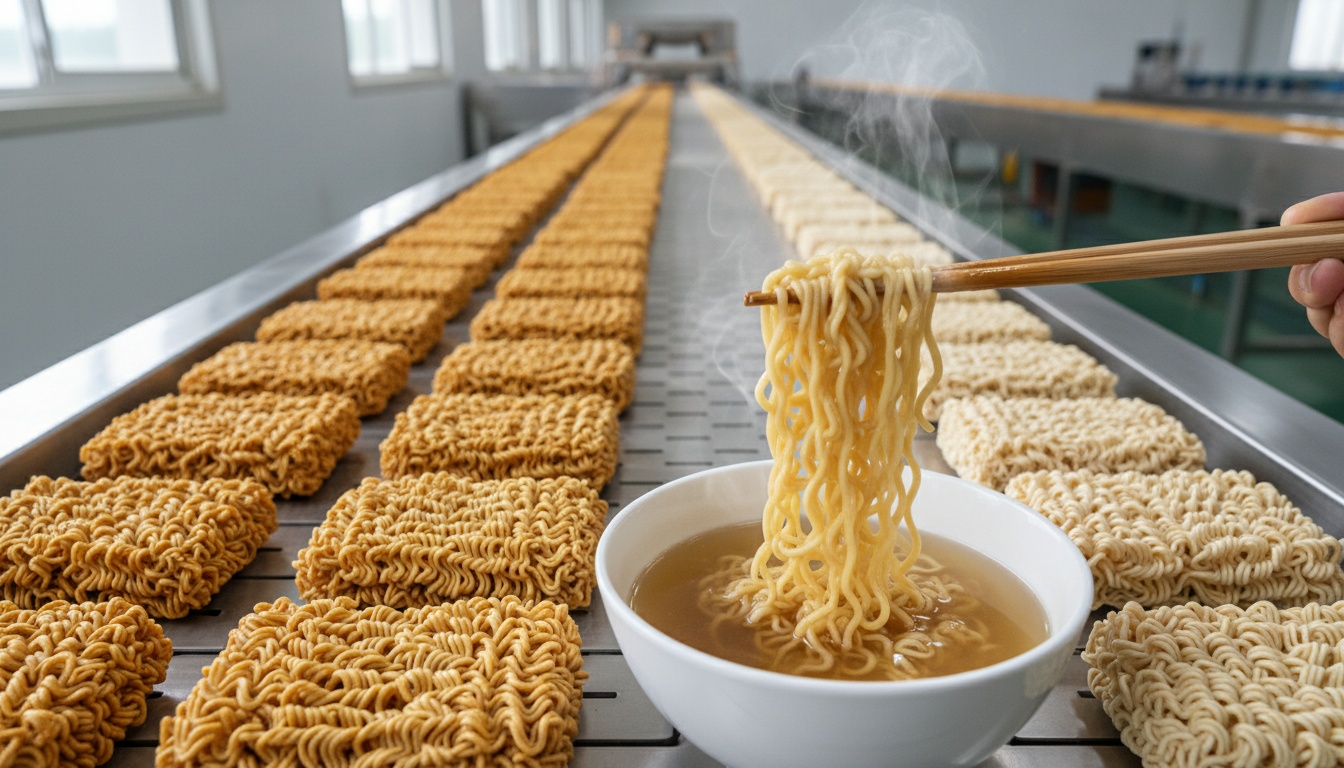 Instant Noodles (Fried and Air-Dried; Pillow Packs, Cups and Bowls; Halal) — sourcing, inspection and logistics
