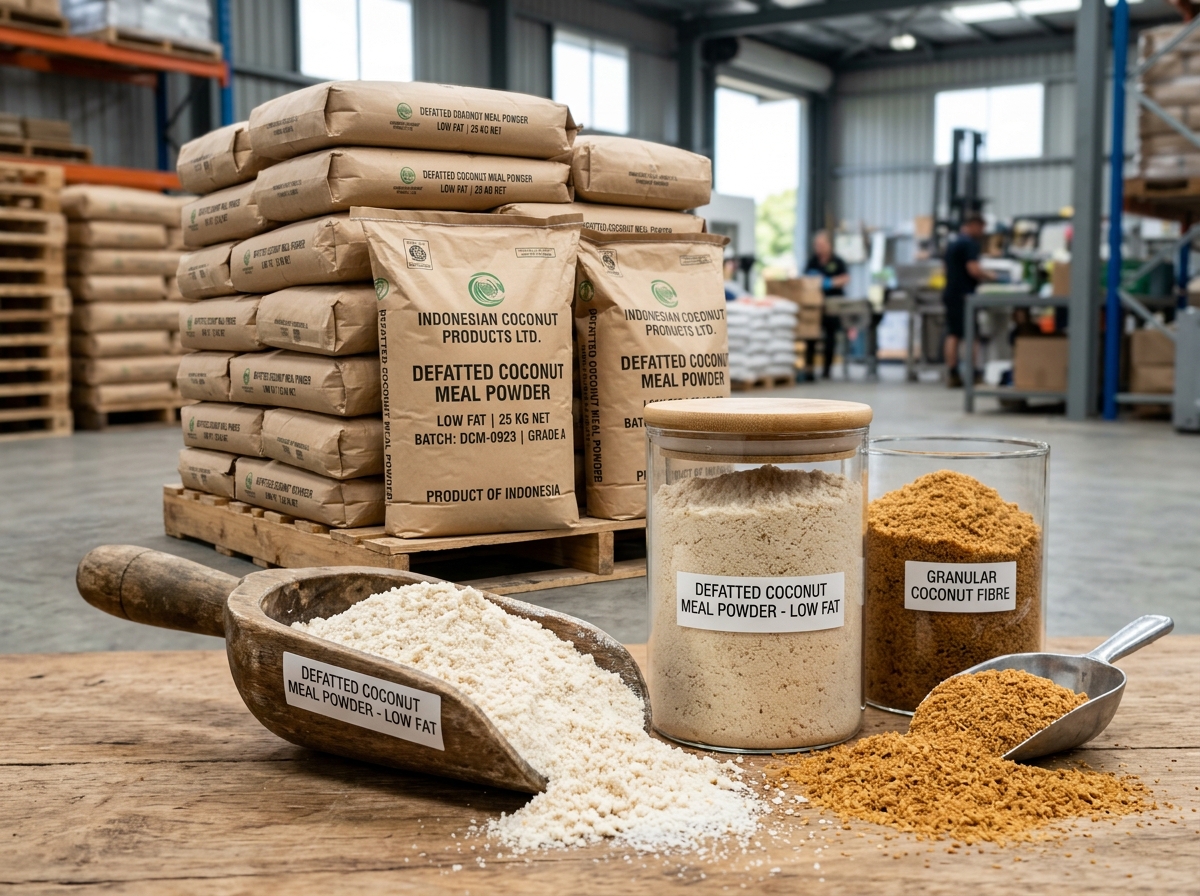 Low-Fat / Reduced-Fat Desiccated Coconut (Fat ≤ 45–50%) — sourcing, inspection and logistics