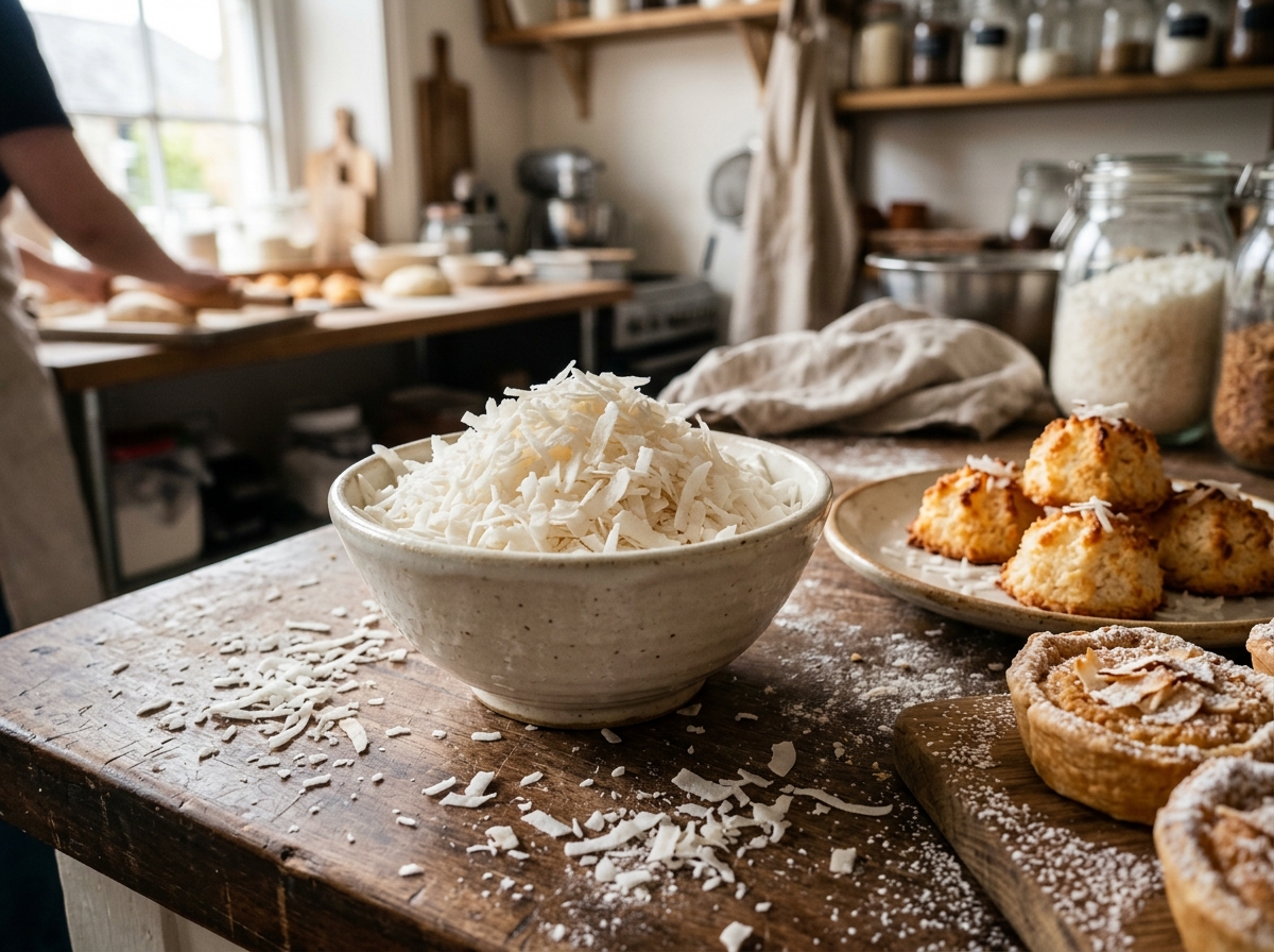 High-Fat Medium Desiccated Coconut (Flake & Shred Cut) — sourcing, inspection and logistics